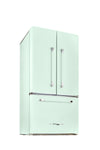 Classic Retro 36-inch 21.4 cu. ft. Frost Free French Door Counter Depth Refrigerator with Built-In Ice Maker in Summer Mint Green, ENERGY STAR®