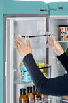 Classic Retro 36-inch 21.4 cu. ft. Frost Free French Door Counter Depth Refrigerator with Built-In Ice Maker in Ocean Mist Turquoise, ENERGY STAR®