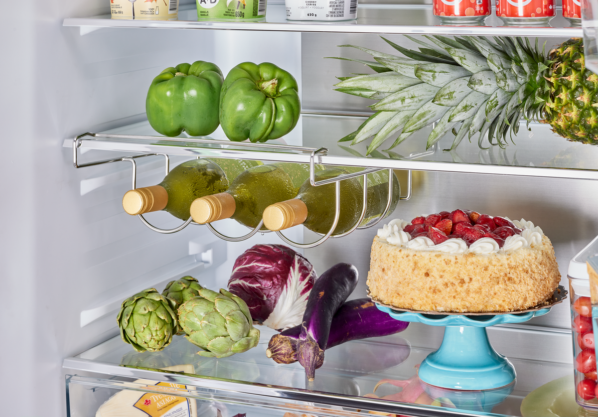 Classic Retro 36-inch 21.4 cu. ft. Frost Free French Door Counter Depth Refrigerator with Built-In Ice Maker in Summer Mint Green, ENERGY STAR®