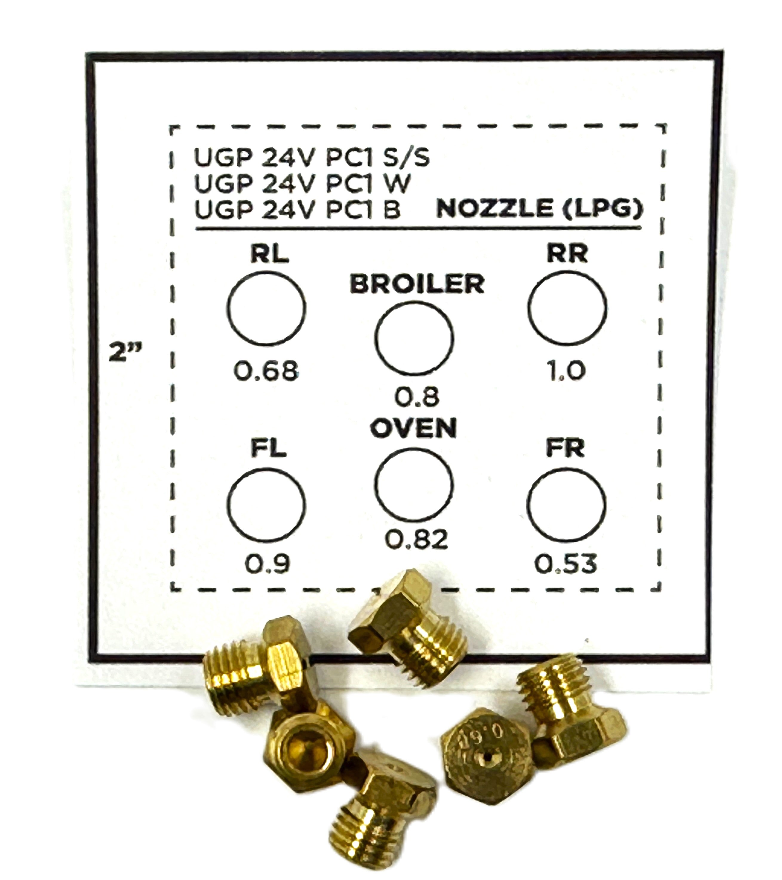 LP Orifice kit for Prestige Unique Appliances