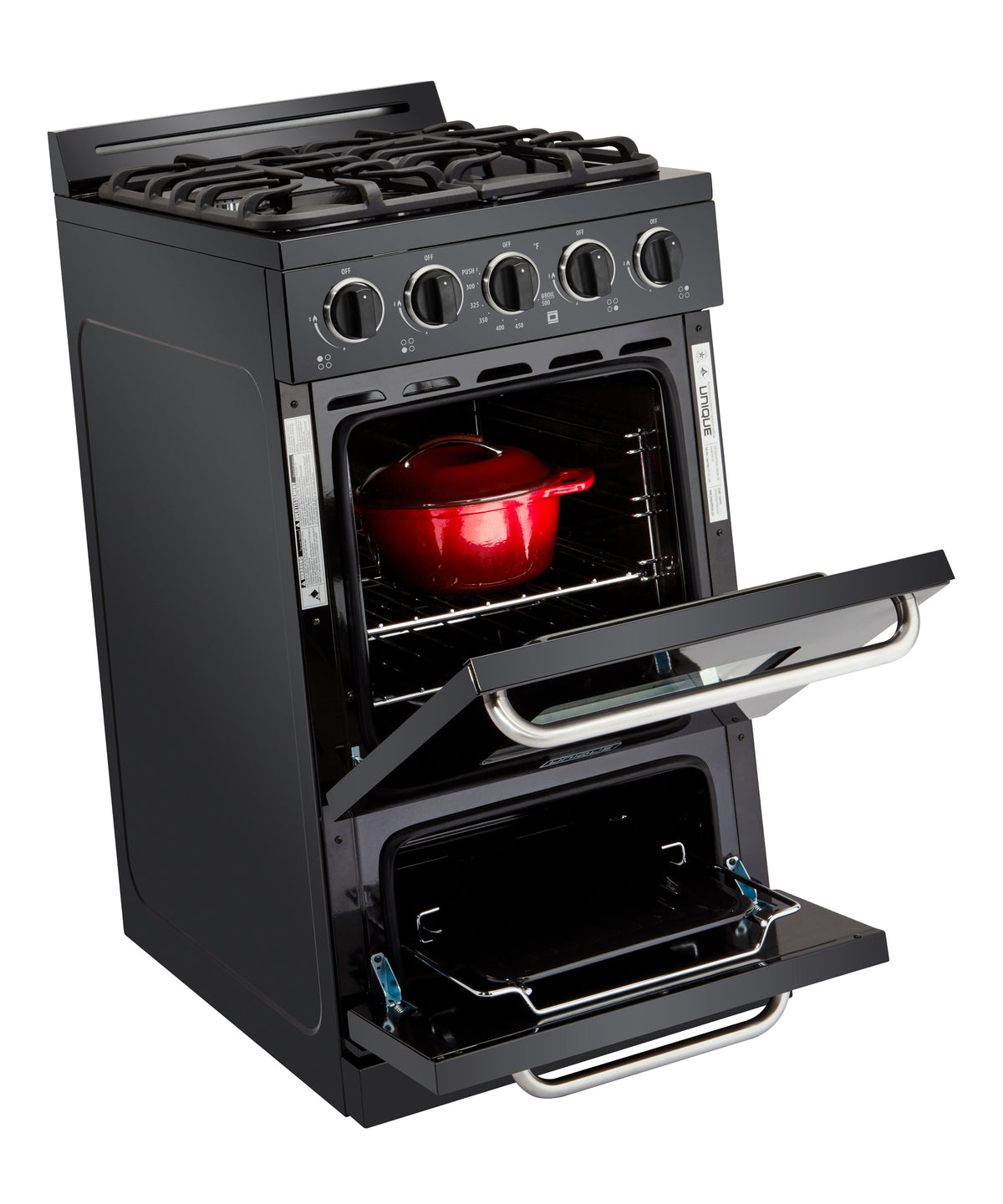 Unique Classic 20' Black Off Grid Propane Range