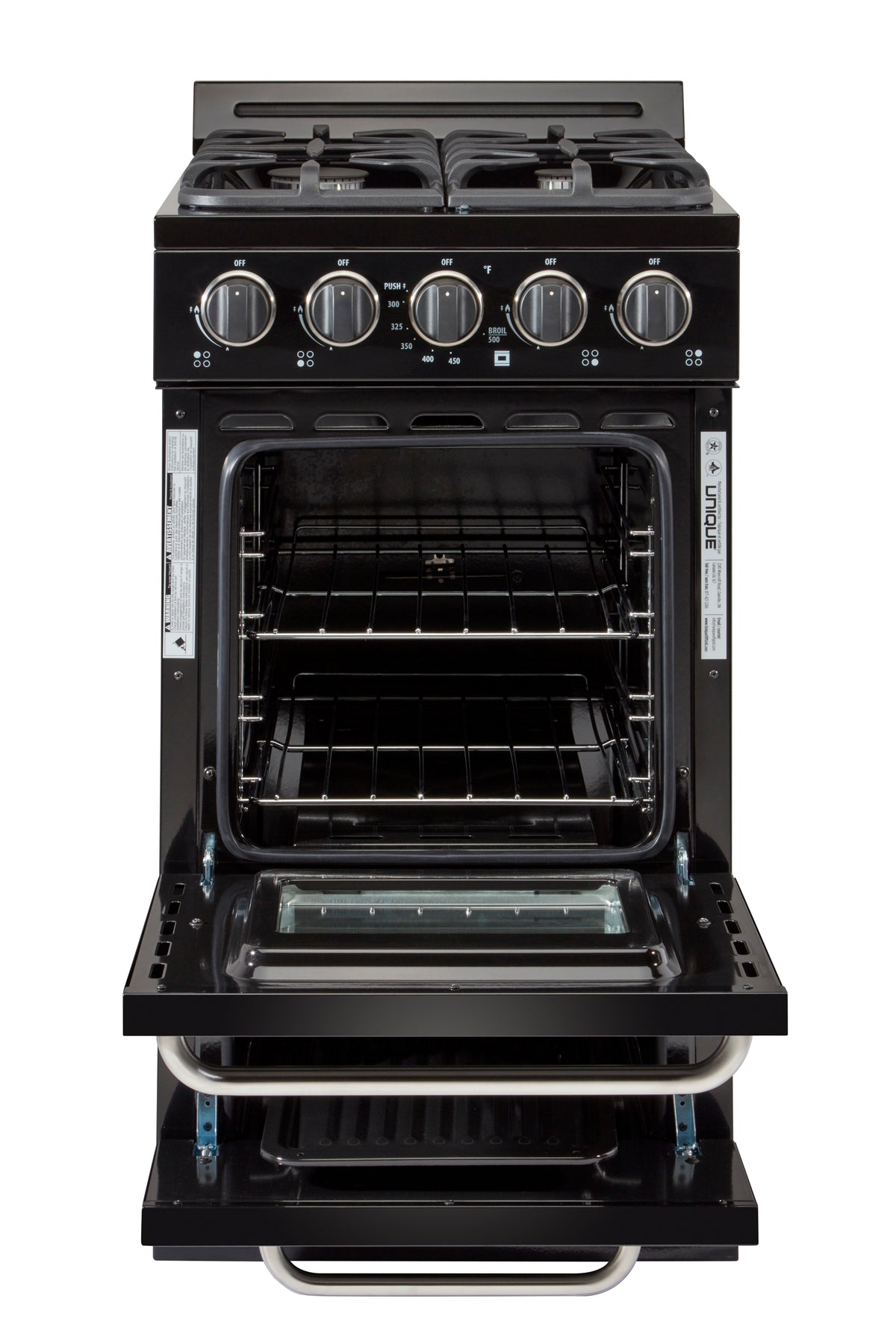 Unique Classic 20' Black Off Grid Propane Range
