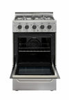 Unique Prestige 20" Stainless Steel Convection Gas Range, Electronic Ignition