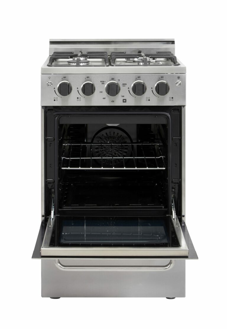Unique Prestige 20" Stainless Steel Convection Gas Range, Electronic Ignition