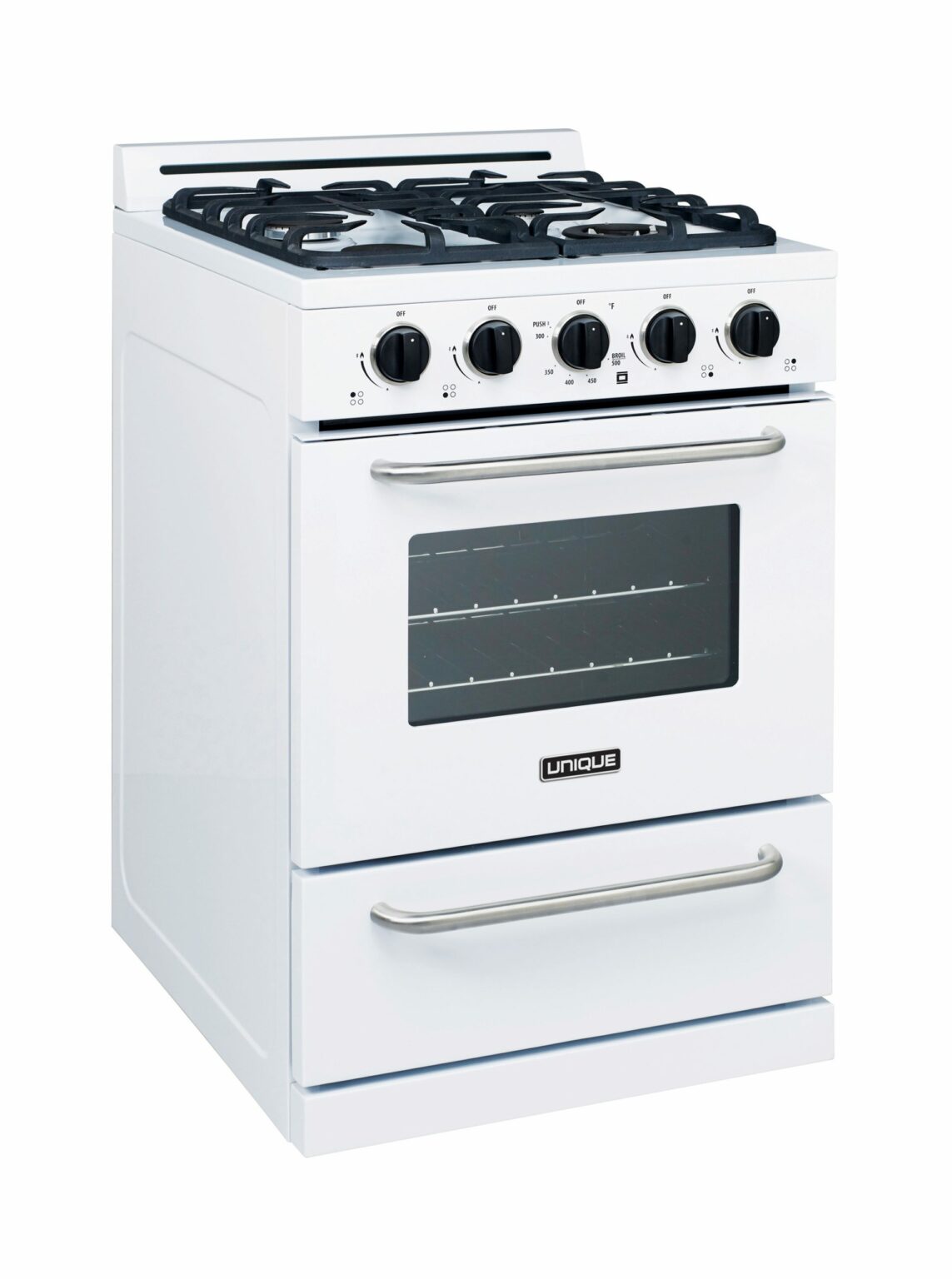 Unique Classic 24' White Off Grid Propane Range