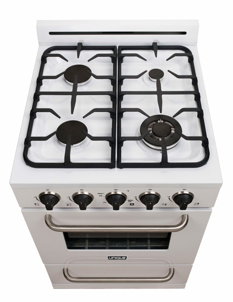 Unique Classic 24' White Off Grid Propane Range