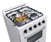 Unique Classic 24' White Off Grid Propane Range