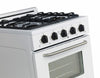 Unique Classic 24' White Off Grid Propane Range