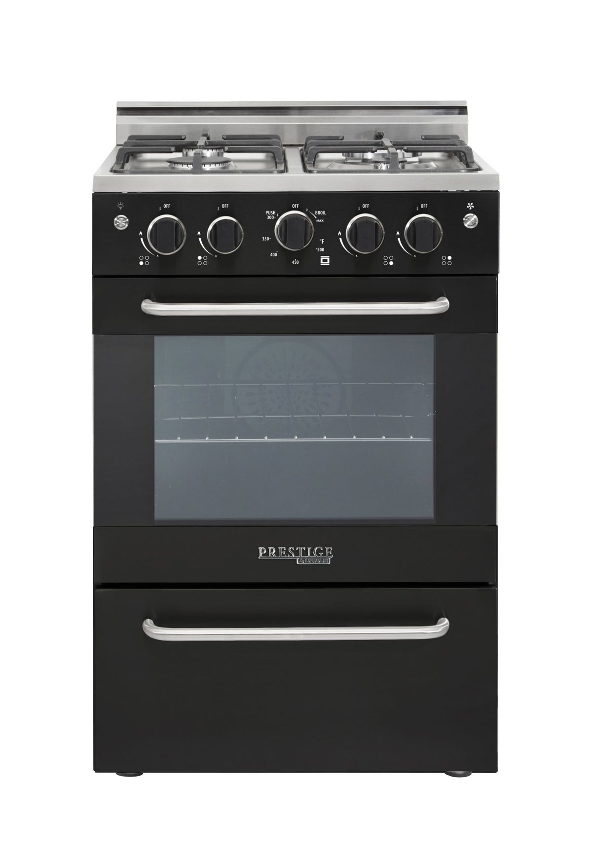 Cuisinière à gaz Prestige avec four à convection et brûleurs scellés, 24 po, 2,3 pi3