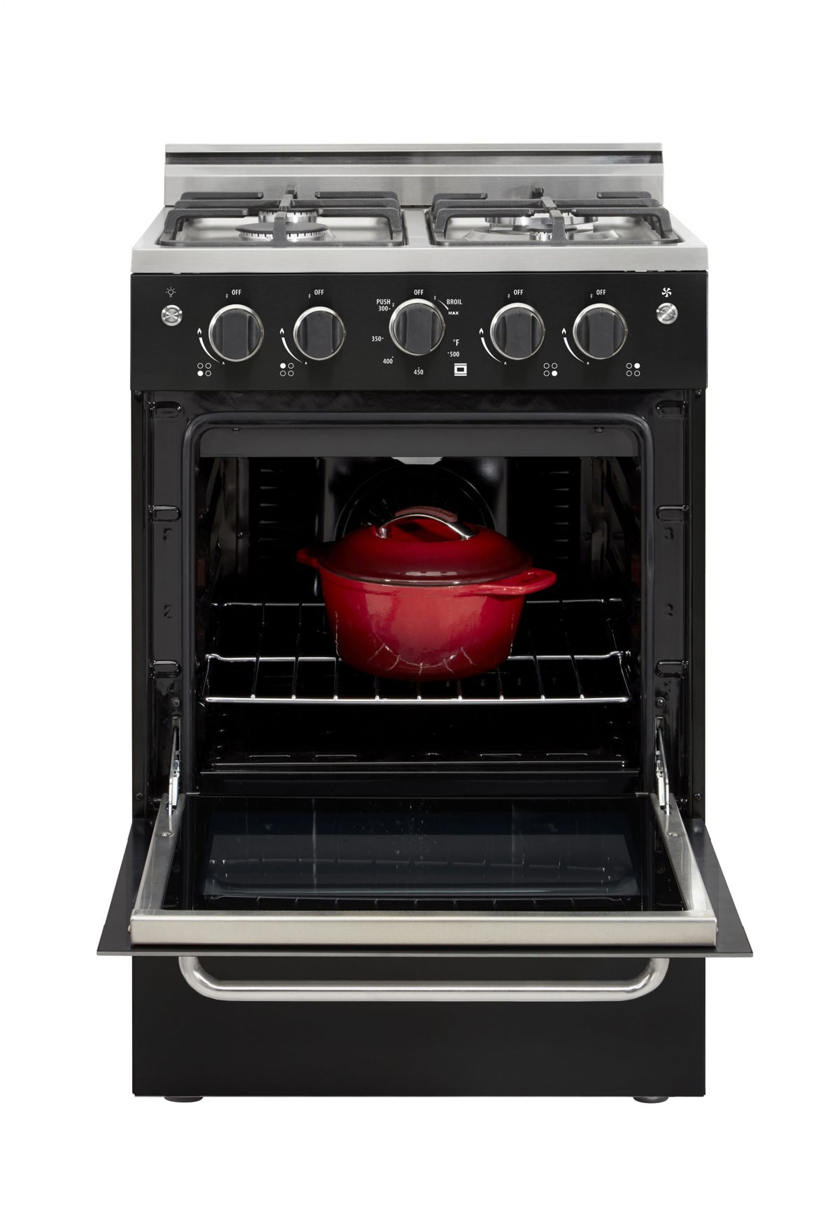 Cuisinière à gaz Prestige avec four à convection et brûleurs scellés, 24 po, 2,3 pi3