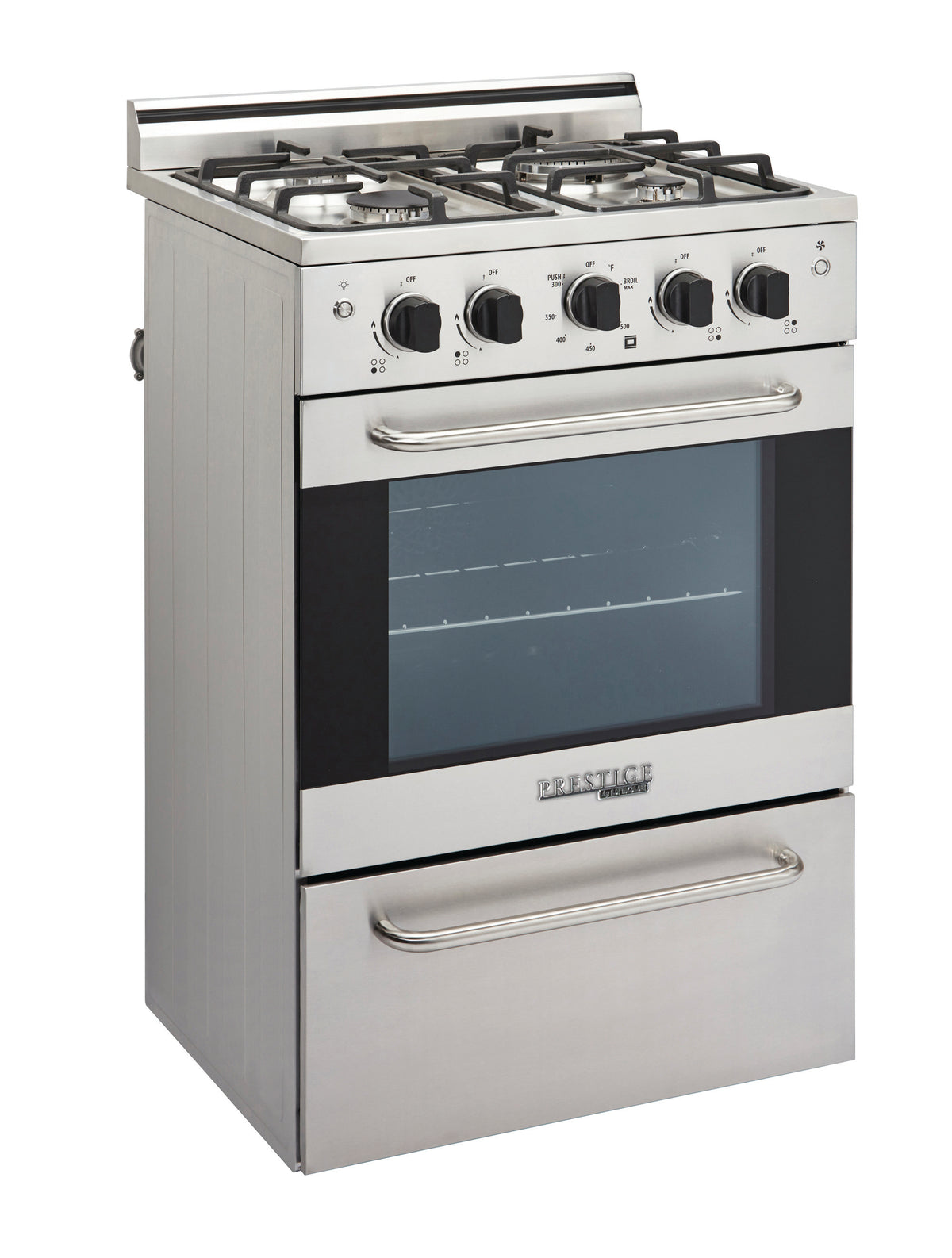 Cuisinière à gaz Prestige avec four à convection et brûleurs scellés, 24 po, 2,3 pi3