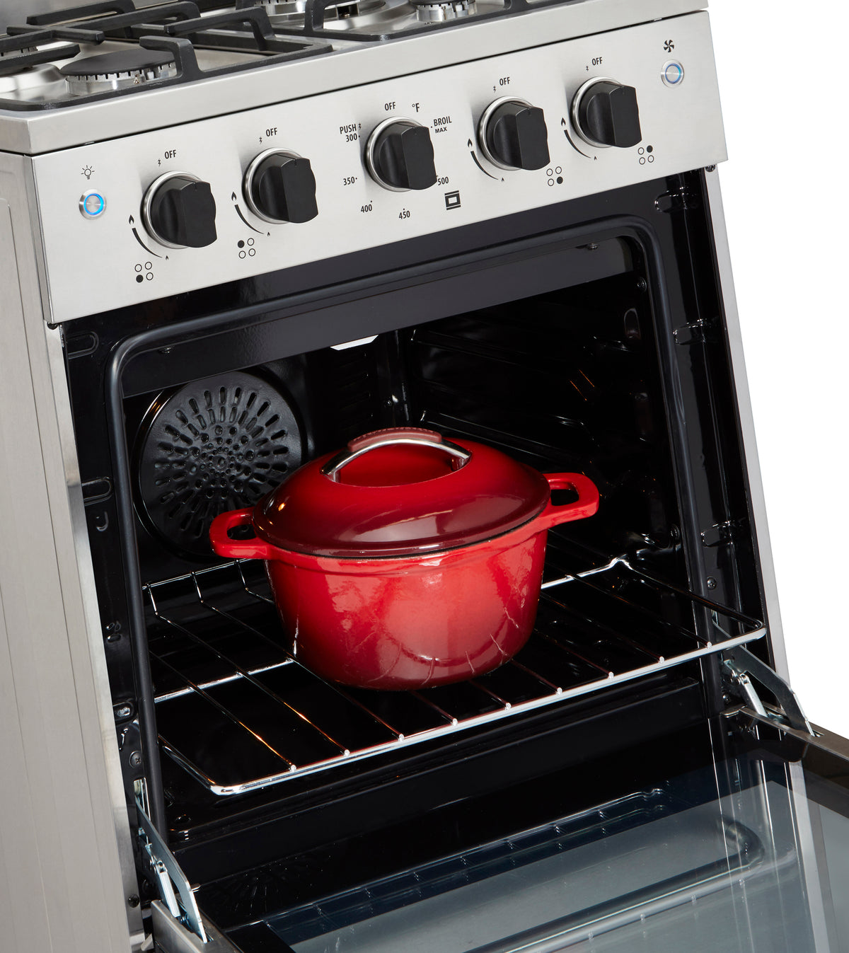 Cuisinière à gaz Prestige avec four à convection et brûleurs scellés, 24 po, 2,3 pi3