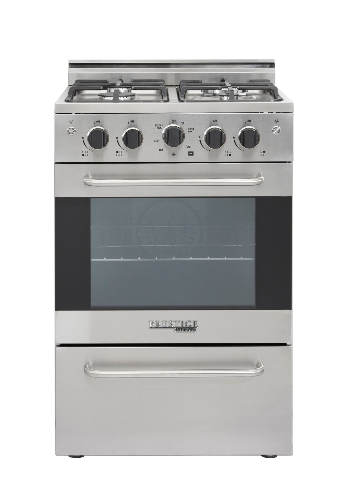 Cuisinière à gaz Prestige avec four à convection et brûleurs scellés, 24 po, 2,3 pi3