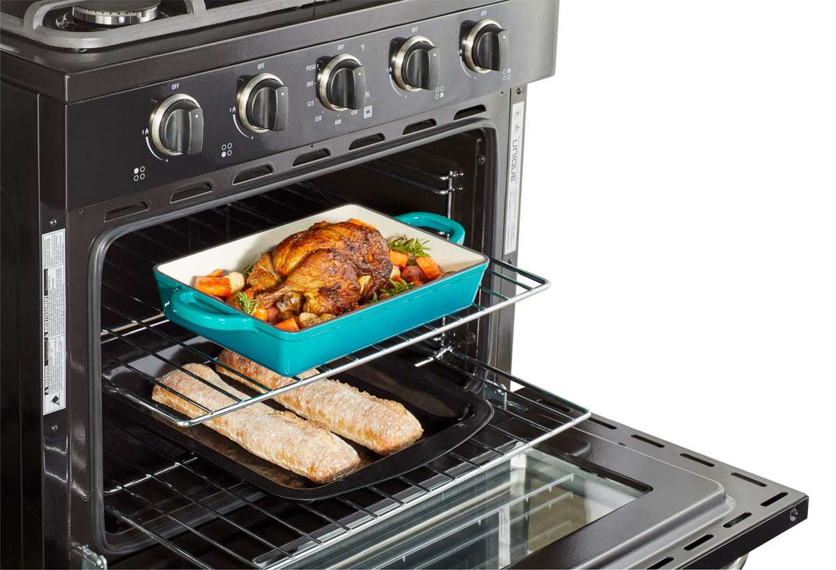 Unique Classic 30" Black Off Grid Propane Range