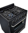 Unique Classic 30" Black Off Grid Propane Range