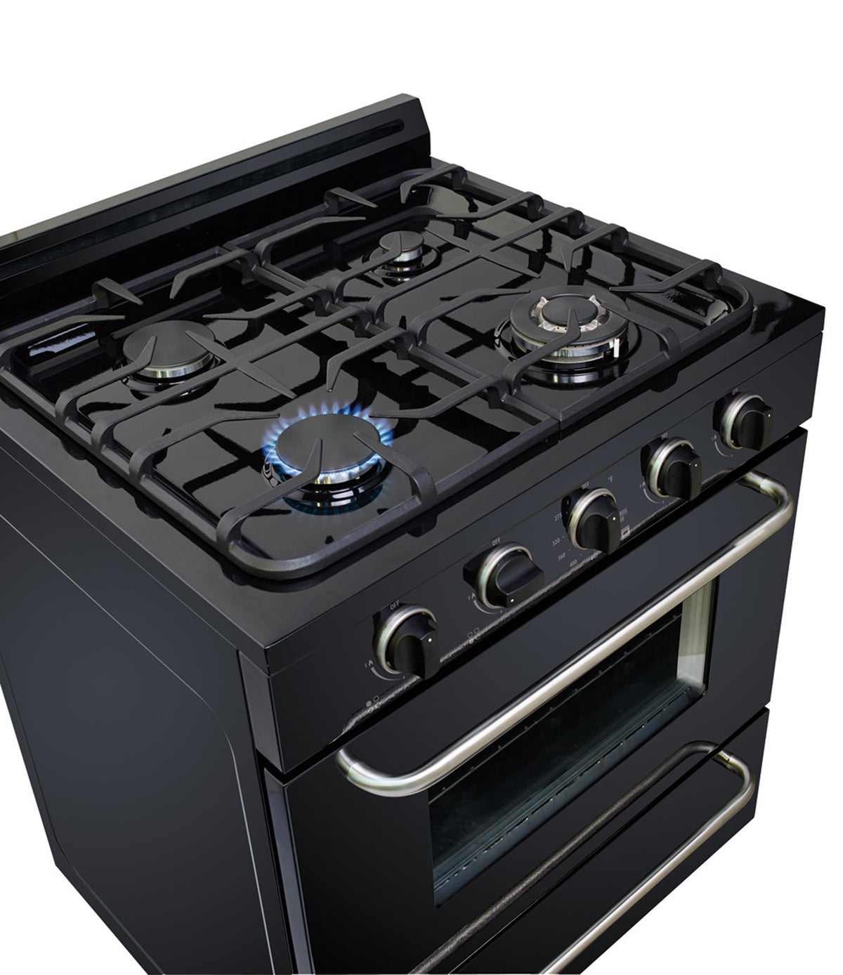 Unique Classic 30" Black Off Grid Propane Range