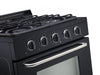 Unique Classic 30" Black Off Grid Propane Range