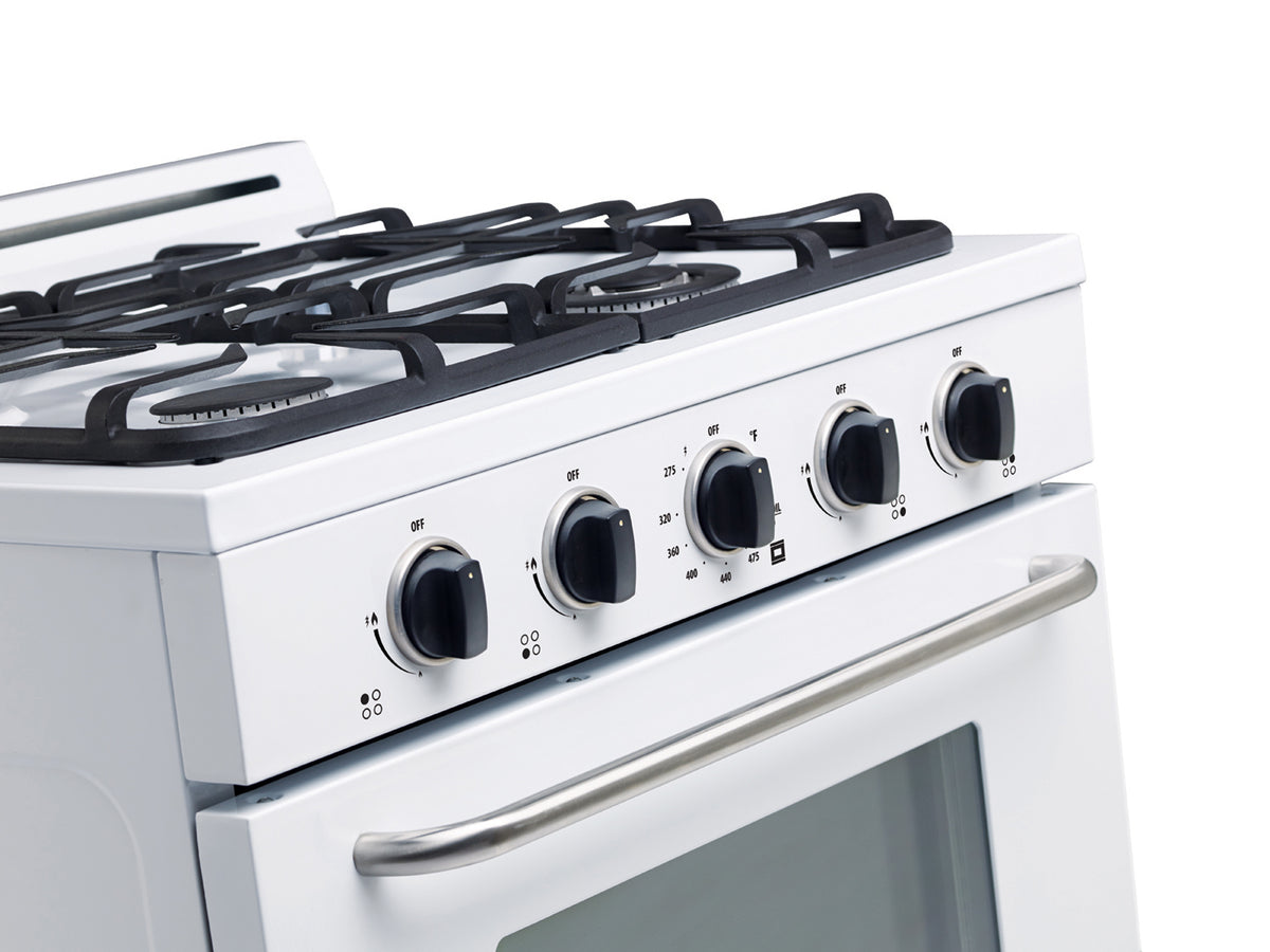Unique Classic 30' White Off Grid Propane Range