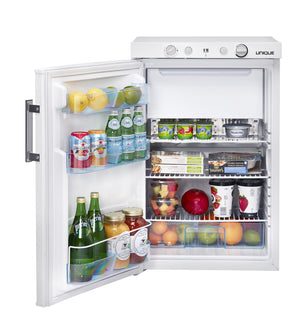 3.4 cu. ft. 3-Way LPG/110-Volt/12-Volt Portable Propane Mini Refrigerator Top Mounted Controls in White