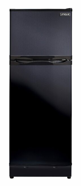 Unique 8 cu/ft Black propane Refrigerator with CO alarming device