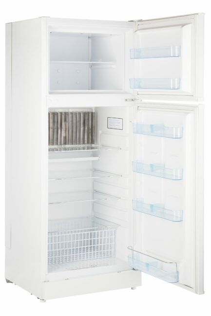 Unique 14 cu/ft Marshmallow White standard model propane Refrigerator