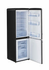 Classic Retro 21.6 in. 7 cu. ft. Retro Bottom Freezer Refrigerator in Midnight Black, ENERGY STAR