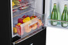 Classic Retro 21.6 in. 7 cu. ft. Retro Bottom Freezer Refrigerator in Midnight Black, ENERGY STAR