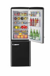Classic Retro 21.6 in. 7 cu. ft. Retro Bottom Freezer Refrigerator in Midnight Black, ENERGY STAR