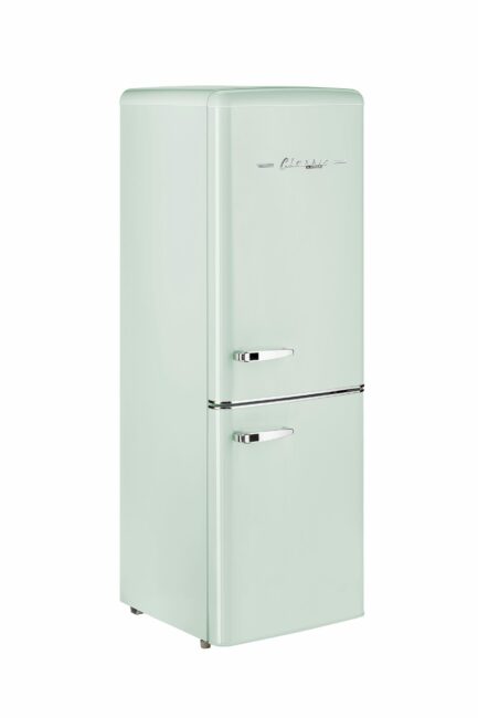 Classic Retro 21.6 in. 7 cu. ft. Retro Bottom Freezer Refrigerator in Summer Mint Green, ENERGY STAR