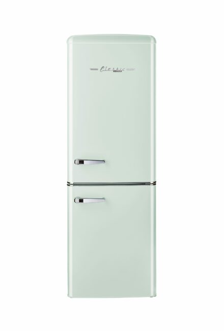 Classic Retro 21.6 in. 7 cu. ft. Retro Bottom Freezer Refrigerator in Summer Mint Green, ENERGY STAR