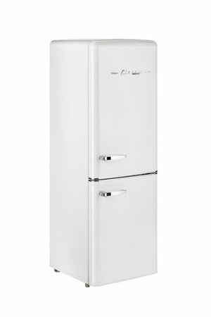 Classic Retro 21.6 in. 7 cu. ft. Retro Bottom Freezer Refrigerator in Marshmallow White, ENERGY STAR