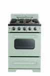 Cuisinière à gaz Classic Rétro avec four à convection, 24 po, 2,9 pi3, Summer Mint Green