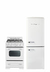 Cuisinière à gaz Classic Rétro avec four à convection, 24 po, 2,9 pi3, Marshmallow White