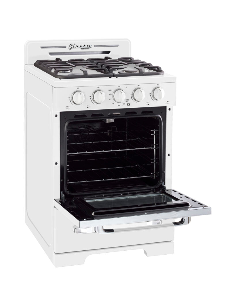 Unique 24' Classic Retro Marshmallow White Offgrid Range