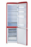 Classic Retro 21.6 in. 8.7 cu. ft. Retro Bottom Freezer Refrigerator in Candy Red, ENERGY STAR
