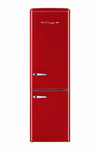 Classic Retro 21.6 in. 8.7 cu. ft. Retro Bottom Freezer Refrigerator in Candy Red, ENERGY STAR