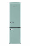 Classic Retro 21.6 in. 8.7 cu. ft. Retro Bottom Freezer Refrigerator in Ocean Mist Turquoise, ENERGY STAR