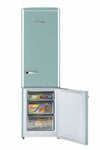 Classic Retro 21.6 in. 8.7 cu. ft. Retro Bottom Freezer Refrigerator in Ocean Mist Turquoise, ENERGY STAR