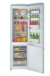 Classic Retro 21.6 in. 8.7 cu. ft. Retro Bottom Freezer Refrigerator in Ocean Mist Turquoise, ENERGY STAR