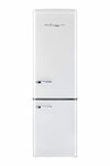 Classic Retro 21.6 in. 8.7 cu. ft. Retro Bottom Freezer Refrigerator in Marshmallow White, ENERGY STAR