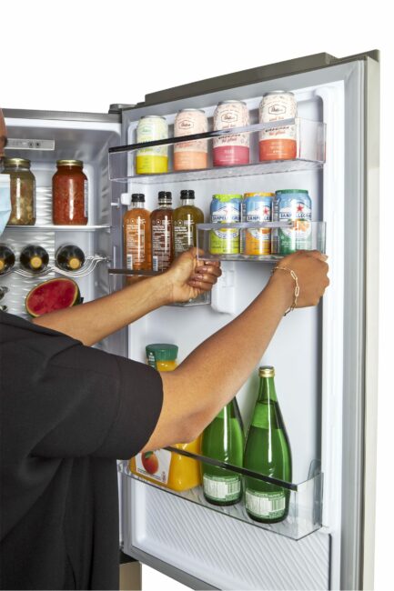 Prestige 23.6 in. 11.7 cu. ft. Frost Free Bottom Freezer Refrigerator in Stainless Steel