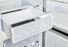 Prestige 23.6 in. 11.7 cu. ft. Frost Free Bottom Freezer Refrigerator in Stainless Steel