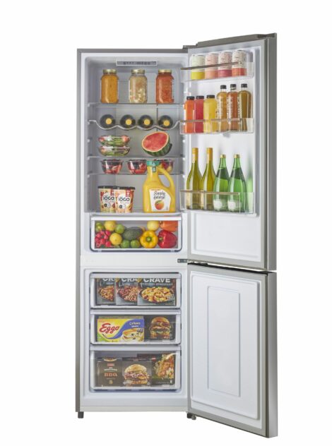 Prestige 23.6 in. 11.7 cu. ft. Frost Free Bottom Freezer Refrigerator in Stainless Steel