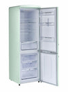 Classic Retro 23.6 in 11.7 cu. ft. Frost Free Retro Bottom Freezer Refrigerator in Summer Mint Green, ENERGY STAR