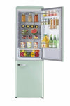 Classic Retro 23.6 in 11.7 cu. ft. Frost Free Retro Bottom Freezer Refrigerator in Summer Mint Green, ENERGY STAR