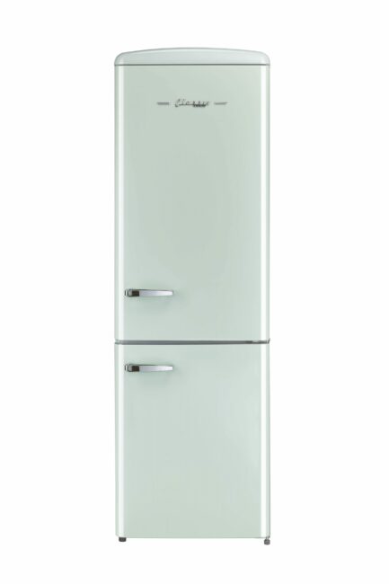 Classic Retro 23.6 in 11.7 cu. ft. Frost Free Retro Bottom Freezer Refrigerator in Summer Mint Green, ENERGY STAR