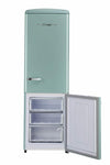 Classic Retro 23.6 in 11.7 cu. ft. Frost Free Retro Bottom Freezer Refrigerator in Ocean Mist Turqoise, ENERGY STAR