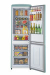 Classic Retro 23.6 in 11.7 cu. ft. Frost Free Retro Bottom Freezer Refrigerator in Ocean Mist Turqoise, ENERGY STAR