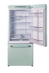 Classic Retro 30 in 17.7 cu. ft. Frost Free Retro Bottom Freezer Refrigerator in Summer Mint Green, ENERGY STAR