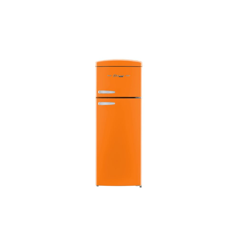 Classic Retro 7.5 cu.ft. Top Mount Refrigerator in Creamsicle